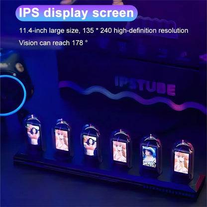 RGB Nixie Tube Clock with IPS Display and App Control