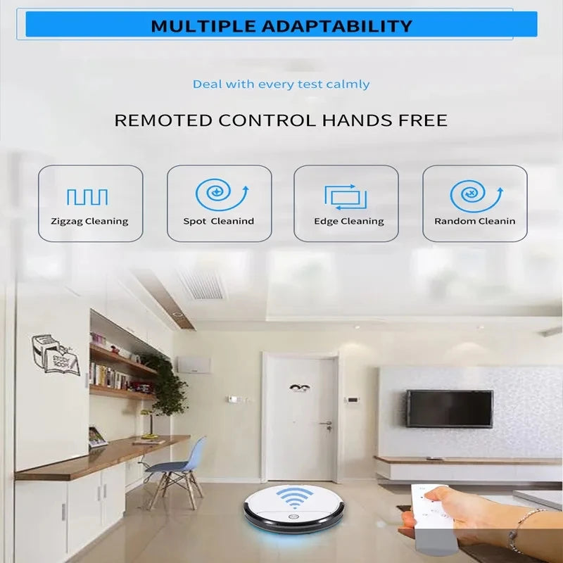 Automatic Sweeping and Mopping Robot Vacuum White
