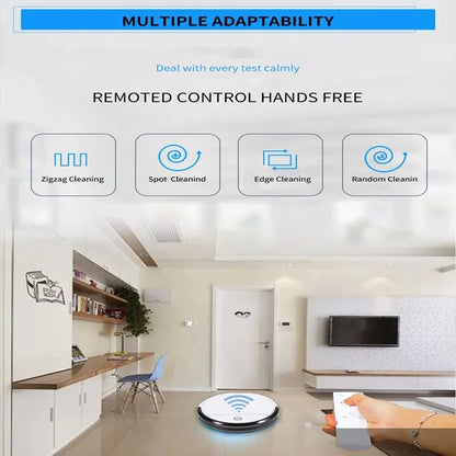 Automatic Sweeping and Mopping Robot Vacuum White