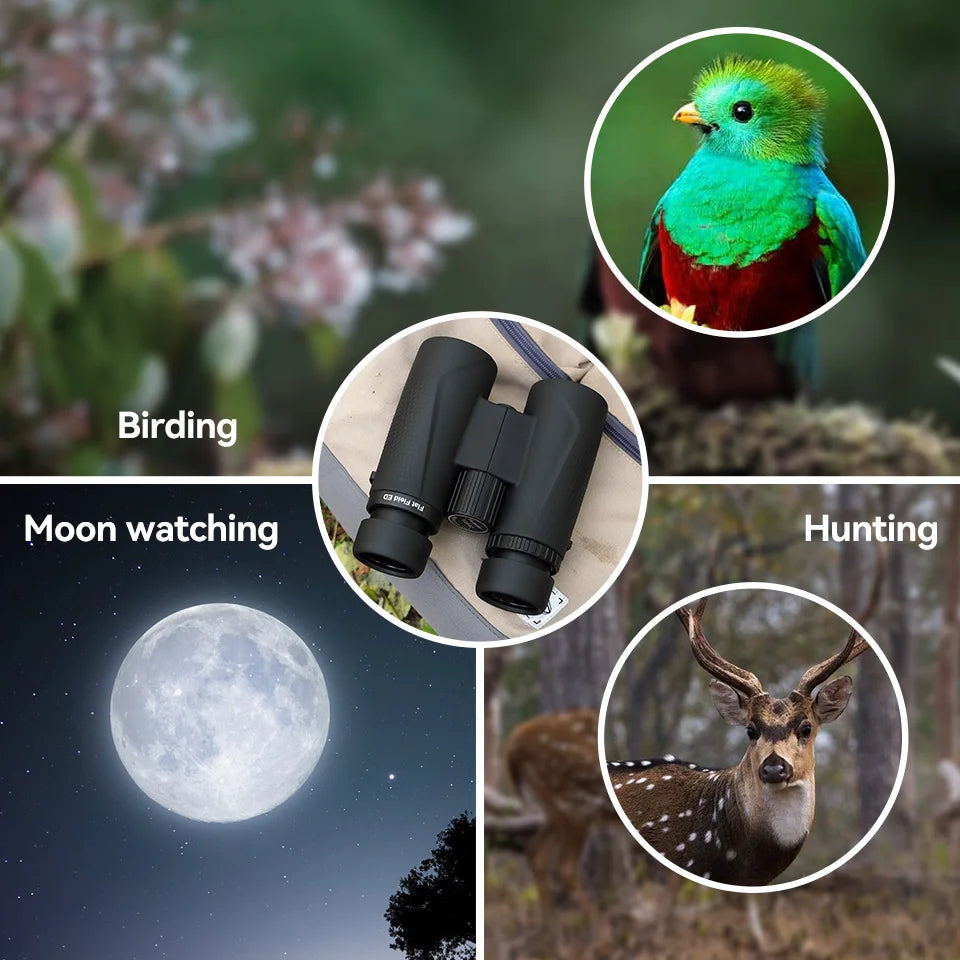 Compact 8x42 Binoculars with BAK4 Prism for Clear Bright Viewing