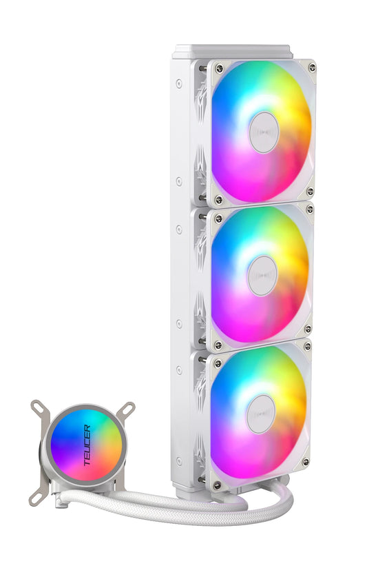White 360mm RGB CPU Liquid Cooling Radiator System