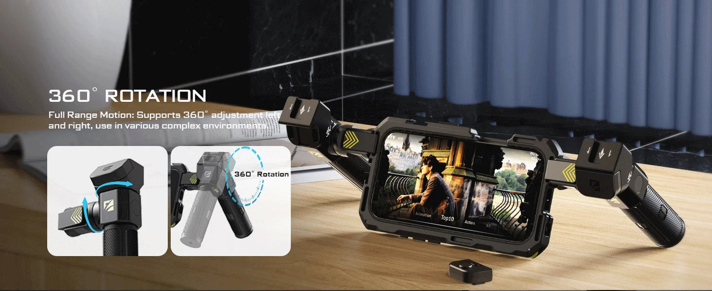Filmmaking Rig Cage for iPhone 17 Pro Max Recording