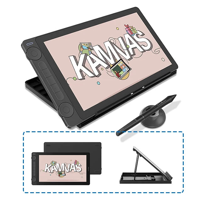 Huion 13.3" Graphics Tablet Monitor with Stand 16K Pressure