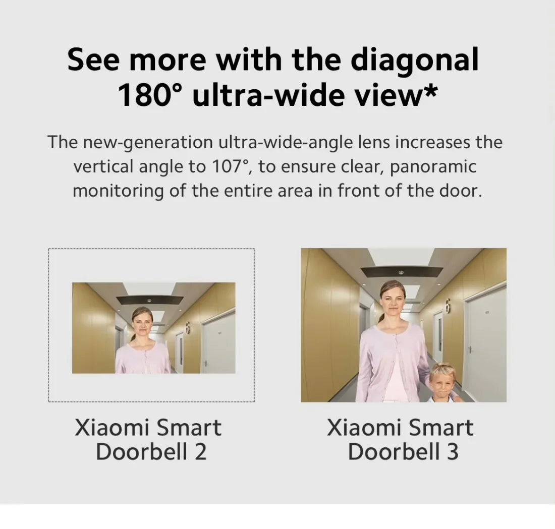 2K Smart Video Doorbell with Night Vision and AI Alerts