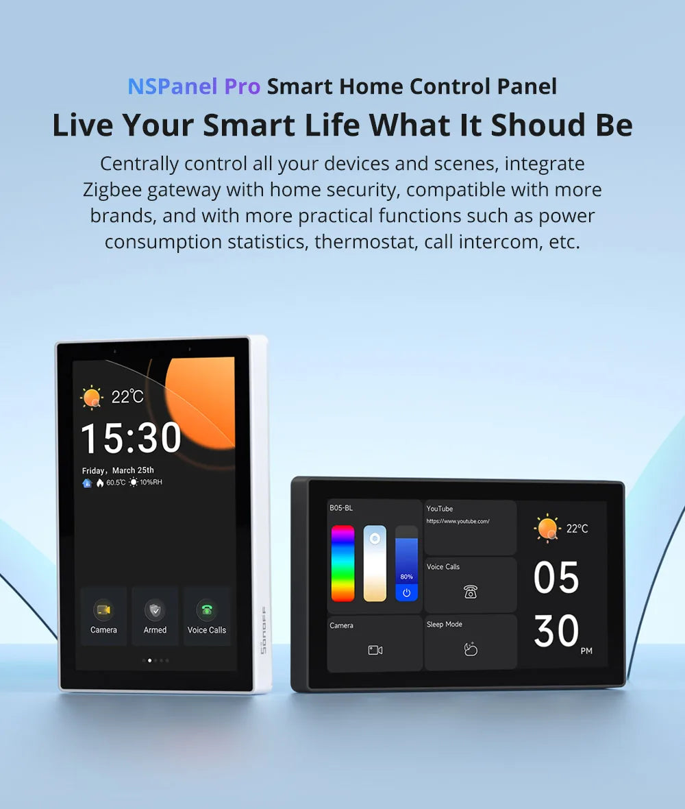 120 Type Smart Home Control Panel Pro White