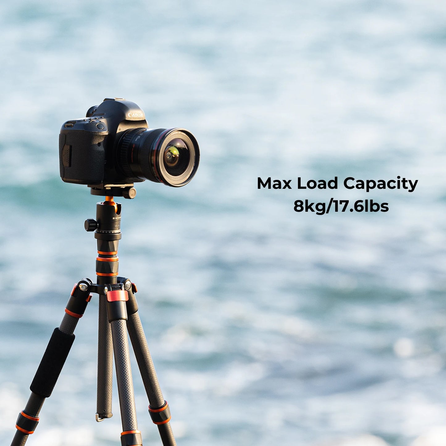 Lightweight Travel Tripod 152cm Supports 8kg Cameras