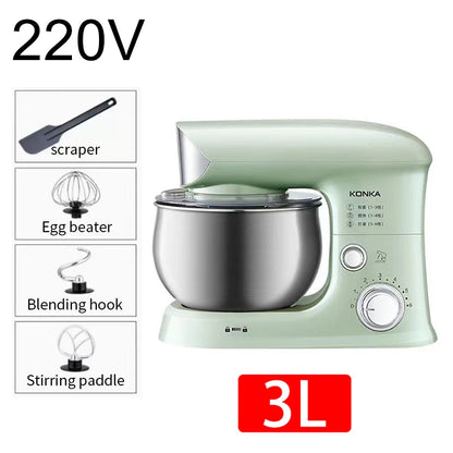 3L Electric Kitchen Mixer Dough and Eggs