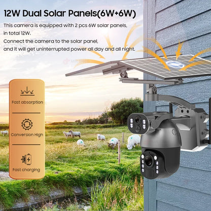 4G PTZ Camera Solar Powered