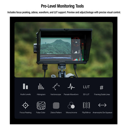 7 Inch High Brightness 2800 Nits Camera Field Monitor