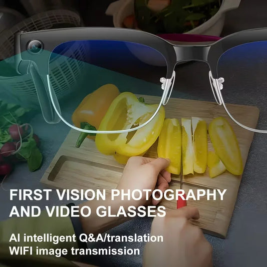 Blue Light Smart Glasses, 120 Language AI 8K Video