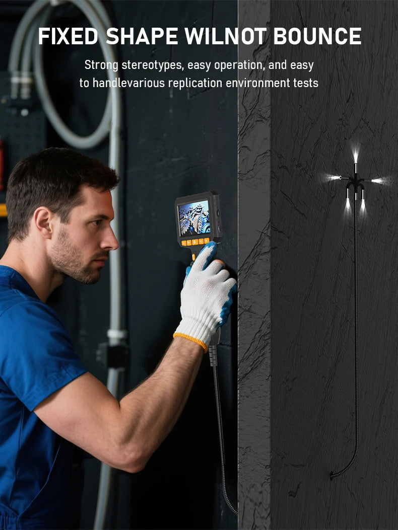 Two-Way Rotary Borescope 4.3 Inch Screen 6.2mm Probe