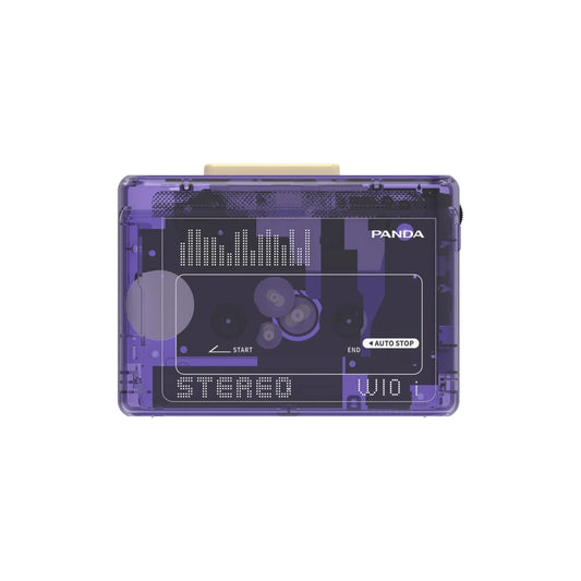 Purple Portable Cassette Player Retro Stereo