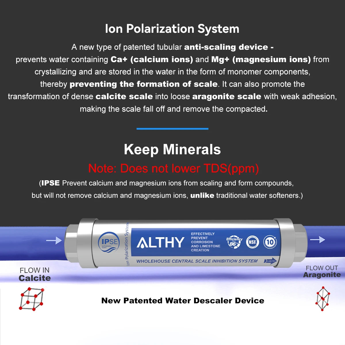 Whole House Water Descaler for Hard Water & Limescale