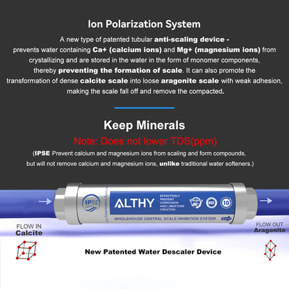 Whole House Water Descaler for Hard Water & Limescale