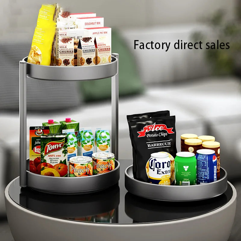 30cm 3-Tier Rotating Spice Rack Black
