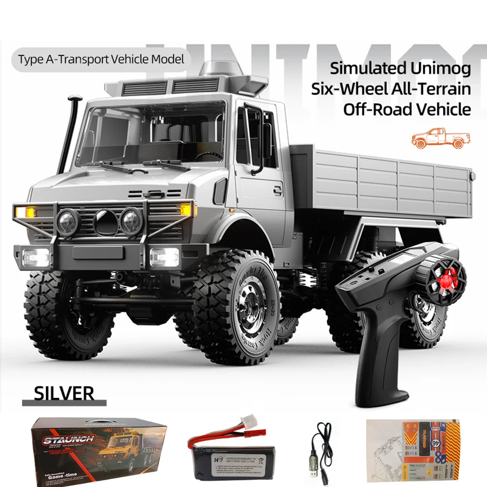 Remote Control 6 Wheel Drive Off Road Climbing Car Silver