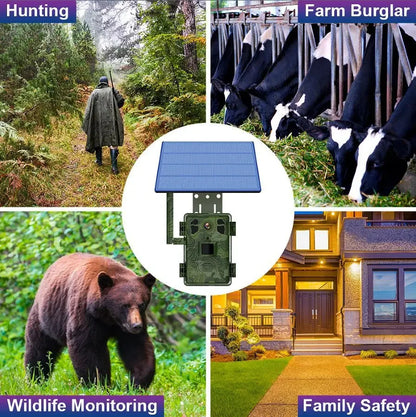 H6 4G LTE Wildlife Camera 2.5K 14MP with 64G TF