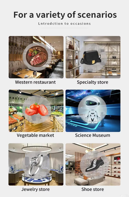 3D Holographic LED Fan Display for Advertising