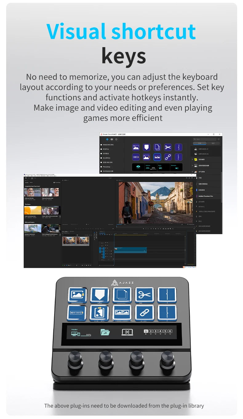 White Mechanical Mini Keyboard with Macro & Multimedia Controls