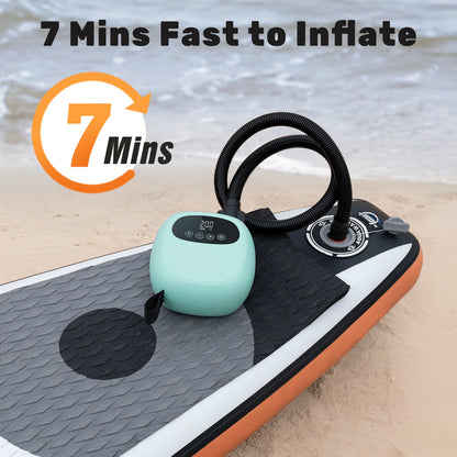 Inflatable Paddle Board Pump with 2600mAh Battery for Fast Inflation