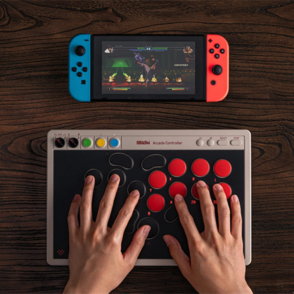 Wireless Arcade Controller Bluetooth 2.4G for Switch Windows