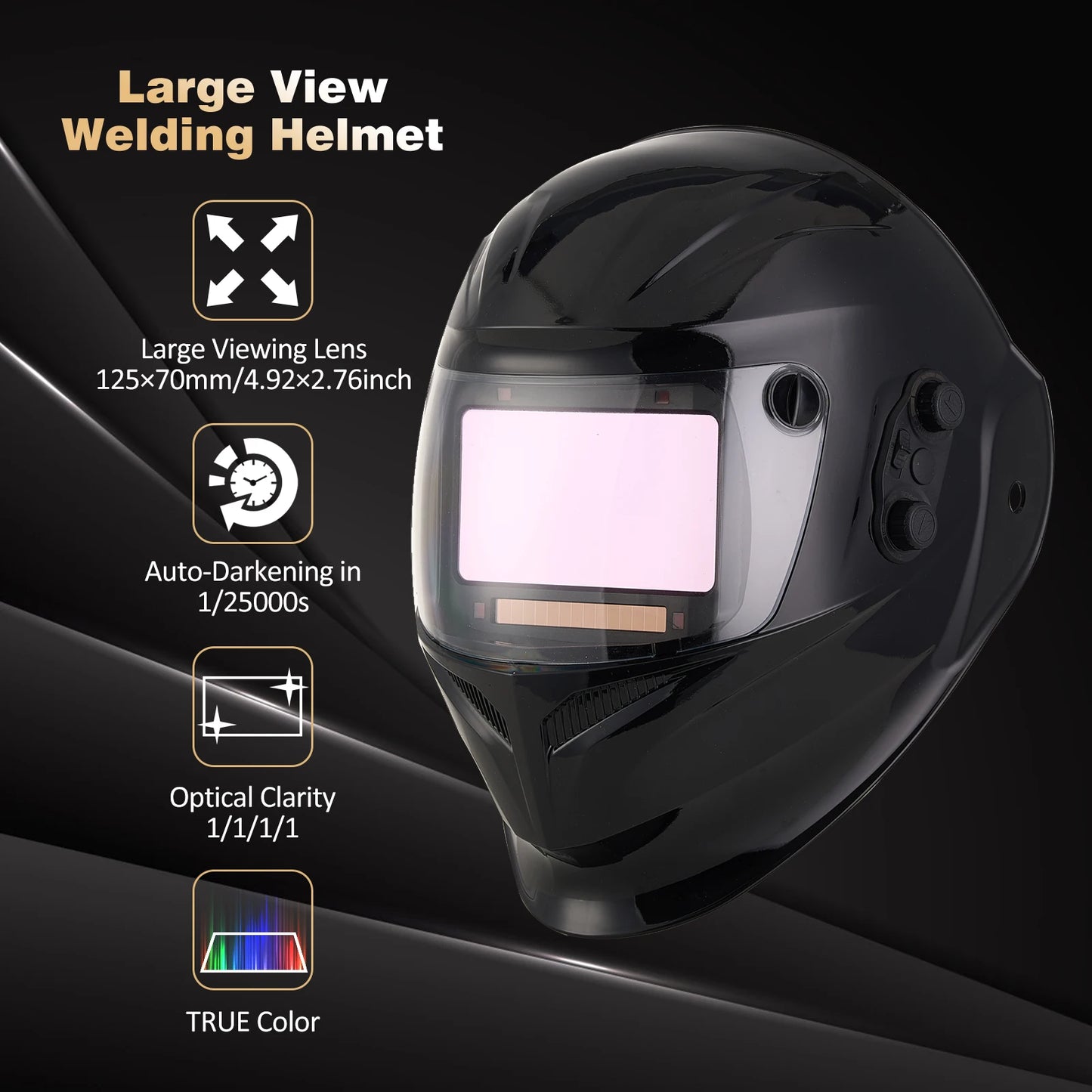 Professional Auto Darkening Welding Helmet Large View