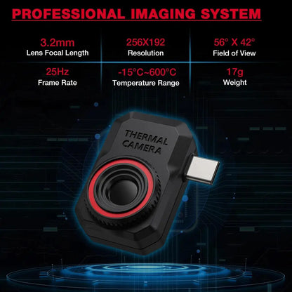 Android Thermal Camera Infrared Imager High Low Temperature Tracking