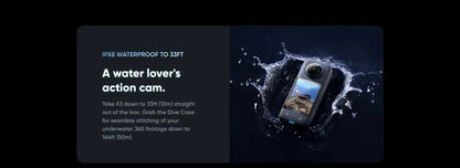 Portable 360 Camera with 48MP Sensor and 4K Mode