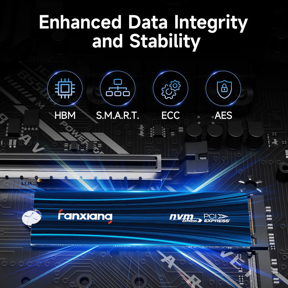 1TB M.2 NVMe SSD 7300MB/s PCIe 4.0 Heatsink