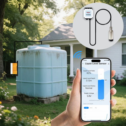 Smart Liquid Level Meter for Water Tank Depth Monitoring