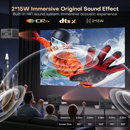 4K Smart Projector 4000 ANSI Google TV 64GB