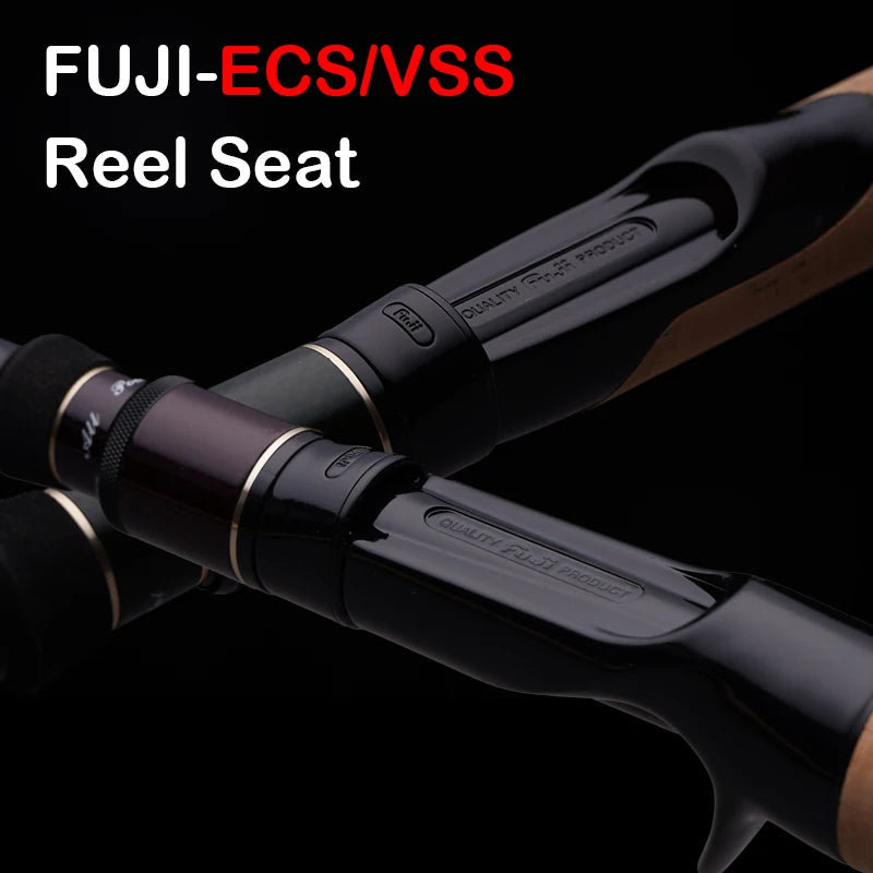 4-Piece High Carbon Spinning Rod Heavy Duty