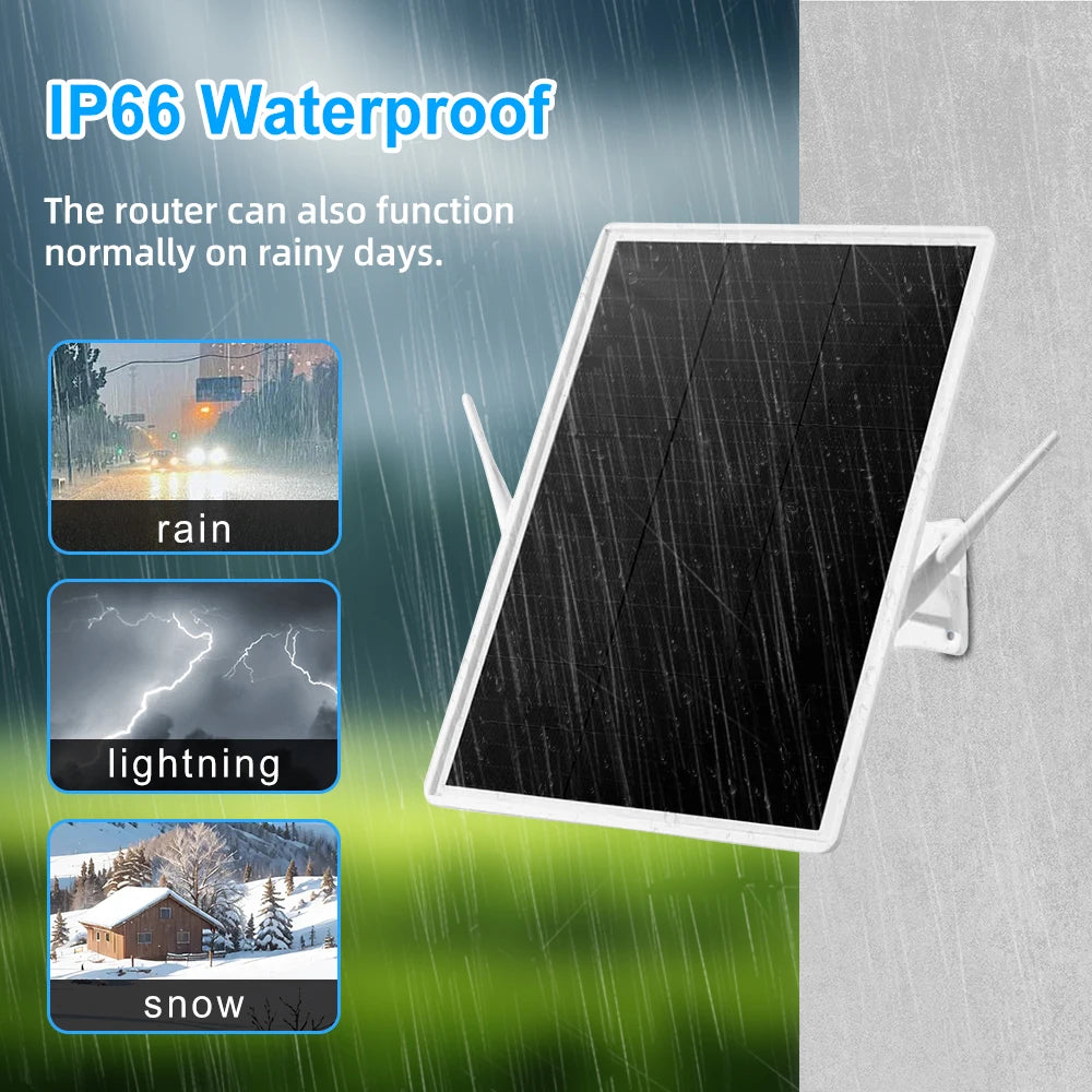 Portable Solar 4G WiFi Router with 7-Day Standby