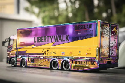 Alloy Diecast Container Trailer Toy for Kids and Collectors