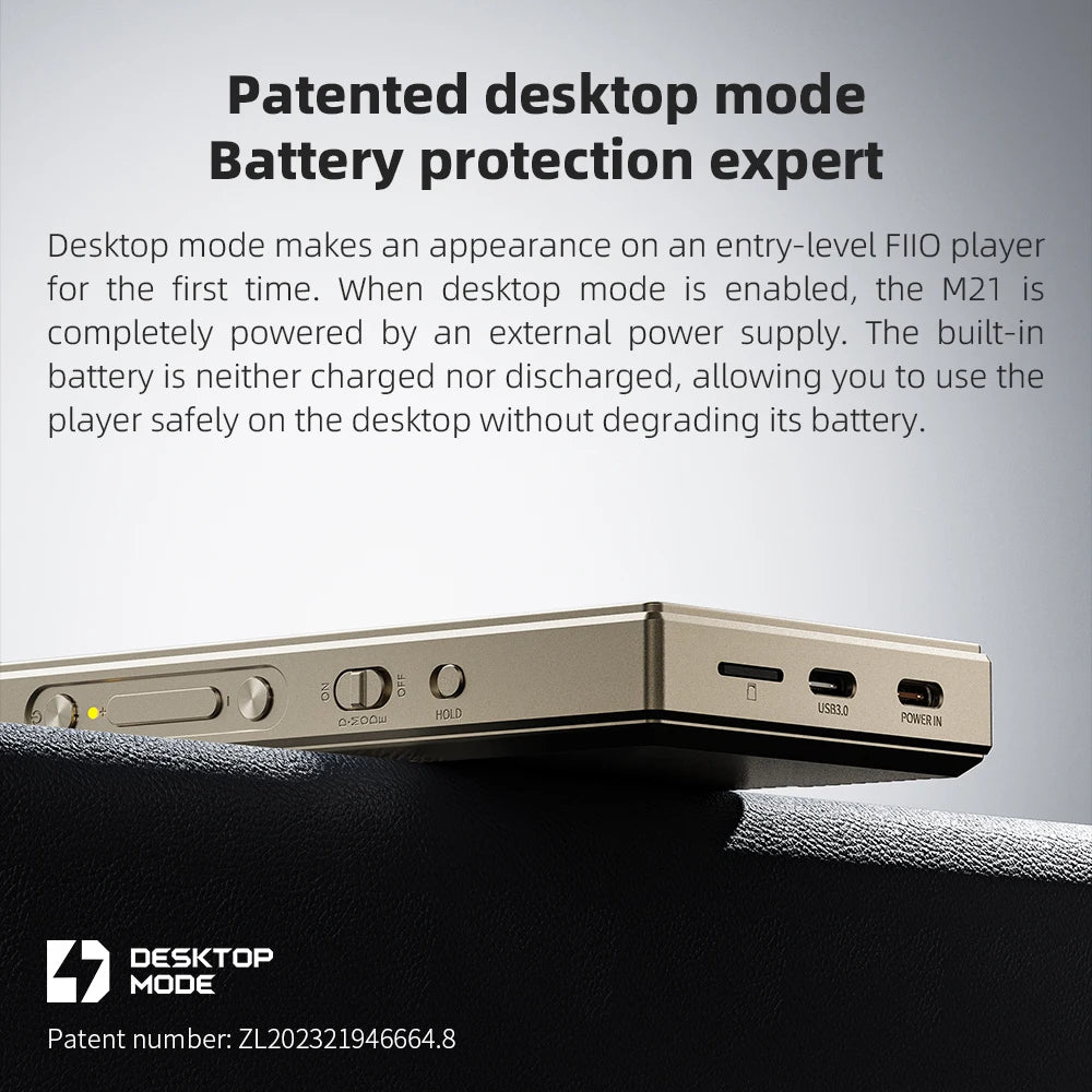 Portable Hi-Res Music Player Dark Blue Snapdragon DAC