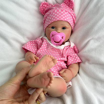 45cm Lifelike Silicone Reborn Baby Doll Painted