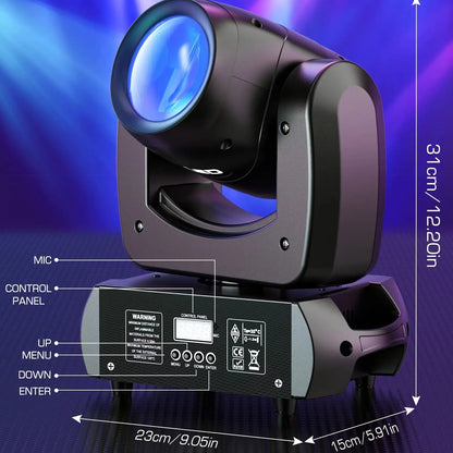 100W LED Moving Head Party Lights with DMX Gobo Effects