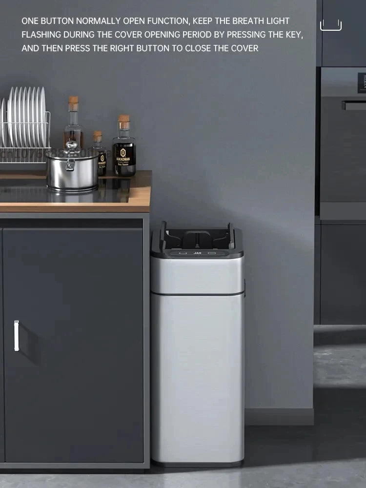 50L Smart Sensor Stainless Steel Trash Can