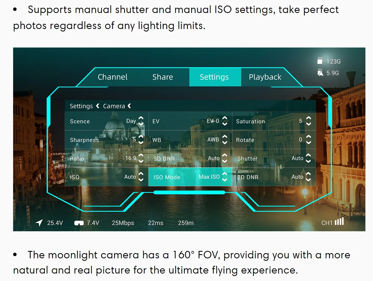 Moonlight FPV Camera Kit 4K Starlight Sensor