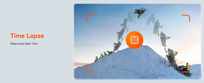 Waterproof Motorbike DVR Camera Dual Lens GPS Ready