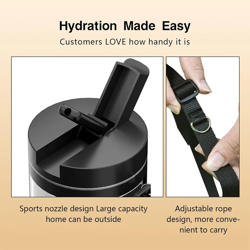Portable 1L Hydrogen Water Generator Bottle Touch Control