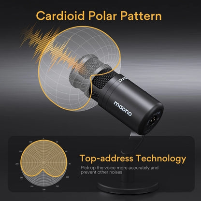 Broadcast-Quality Dynamic Mic XLR Gaming Studio Use