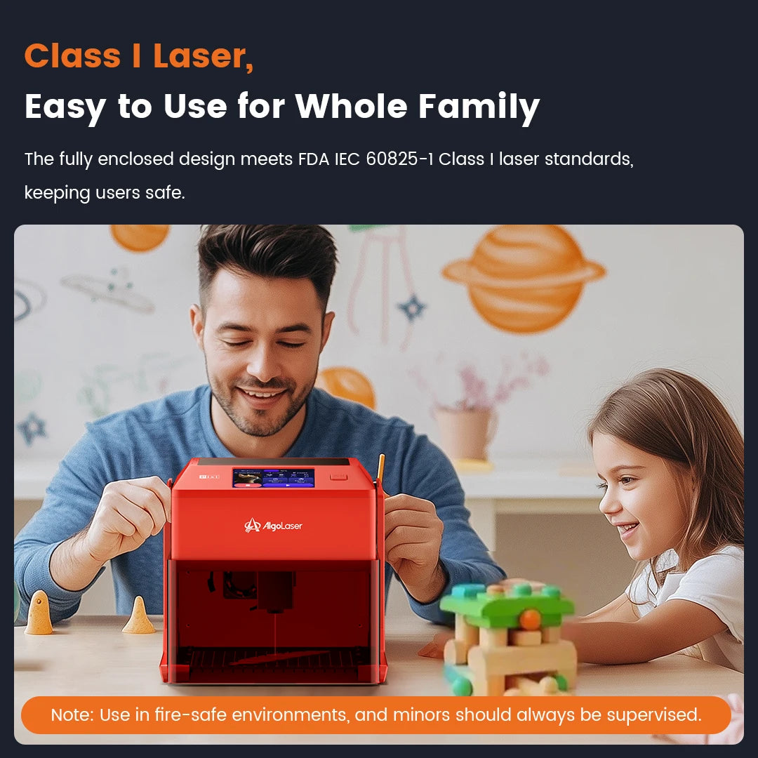 5W Smart Laser Engraver with Air Assist for Wood and Metal