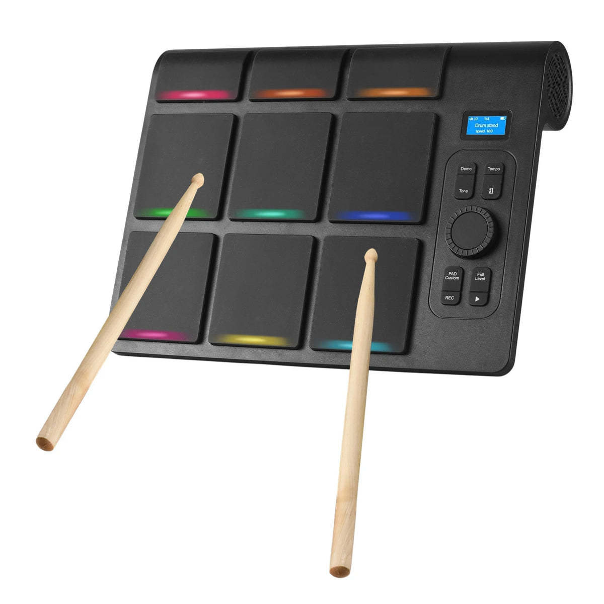 Electronic Tabletop Drum Set with 9 Pads & Bluetooth
