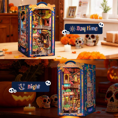 3D Wooden DIY Miniature Dollhouse Book Nook Puzzle