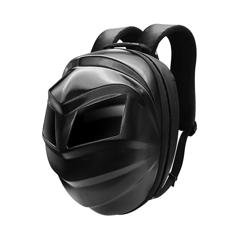 LED Hard Shell Travel Backpack with Helmet Storage