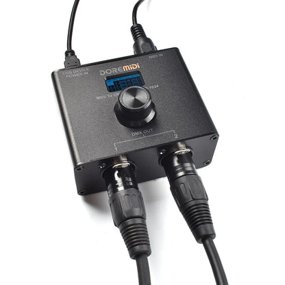 Portable MIDI to DMX Controller for Light Shows