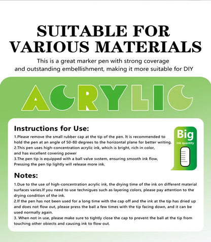 168-Colour Acrylic Marker Pens for Drawing & Crafts