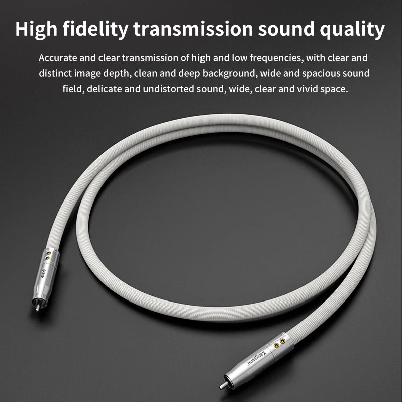 1m High-Quality Silver Digital Audio Cable