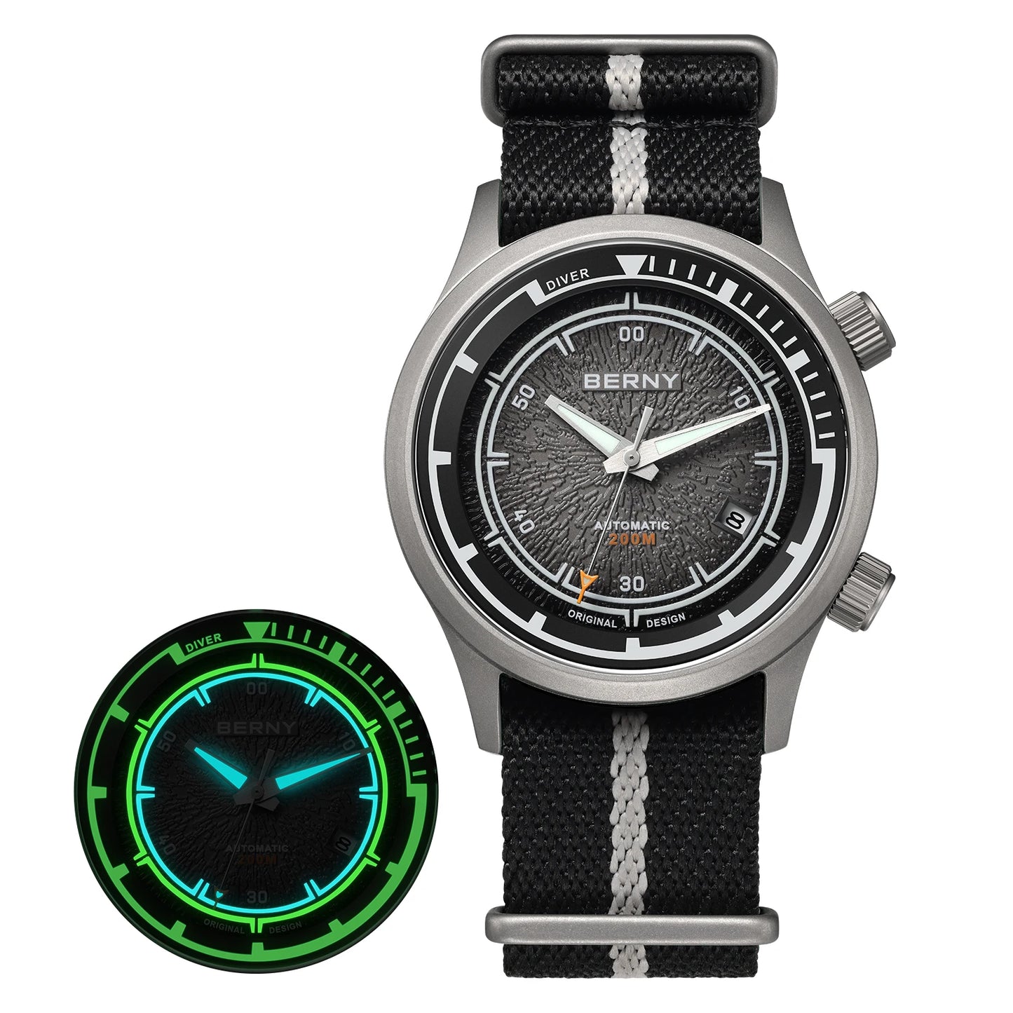 Dial Dive Watch 20ATM Automatic Sapphire